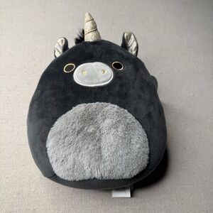 Original Squishmallows 7" Nicolita The Unicorn Fuzzy Belly NWT Black